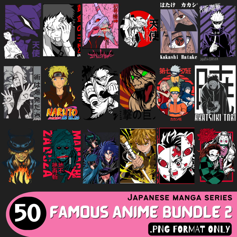 2800+ Anime PNG T-shirt Designs Extreme Bundle Templates –  BuyAnimeTshirtDesigns